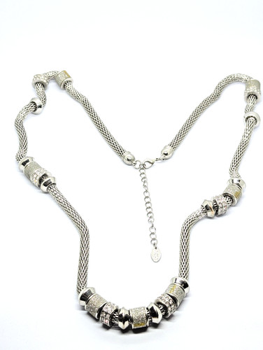 Next silver tone mesh - mesh, chain
