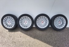 JAGUAR XE X760 17" ALLOY WHEELS 2 GOOD TYRES 205/55R17 GX73-1007-TA FAST P+P