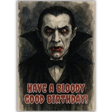 Gothic Dracula Birthday Card
