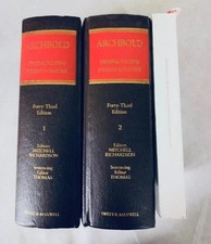 Sweet and Maxwell Archbold Criminal Pleading Evidence and Practice 43th Ed
