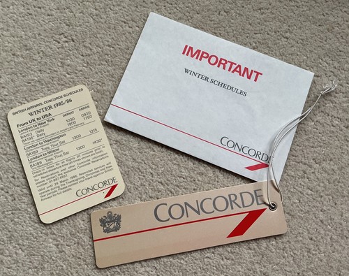 Concorde schedule timetable - concorde, &