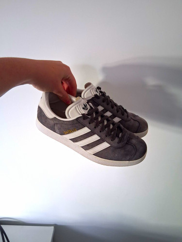 Adidas gazelle grey - gazelle, grey/white