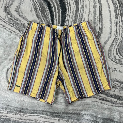 Vtg lacoste yellow - yellow, multicolour