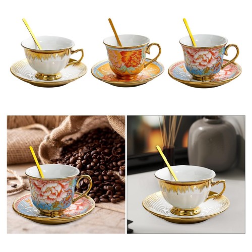 Ceramic tea cup and - saucer, set