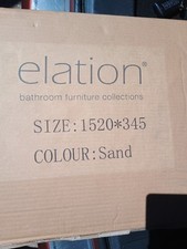 ELATION SOLID SURFACE SAND DUNE WORKTOP. BATHROOM WORKTOP STONE 1520x345x25mm