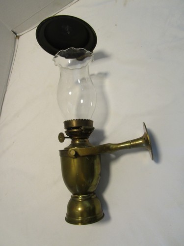 Vintage brass gimbal oil - oil, lamp