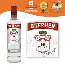 PERSONALISED VODKA BOTTLE LABEL BIRTHDAY ANY OCCASION GIFT