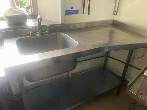 Stainless steel compartment - steel, 1-compartment