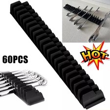 60Pcs Magnetic Wrench Organizer Modular Wrench Holder for Tool Drawer Storage