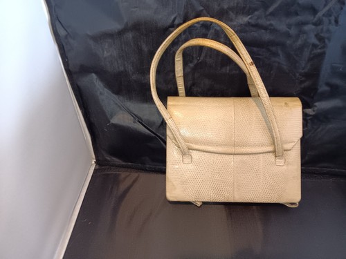 Vintage cream crocodile skin - crocodile,
