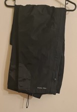 TRESPASS PACKAWAY TRES-TEX Waterproof + Windproof Black Trousers Size L