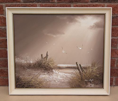 Vintage oil painting canvas - oil, on