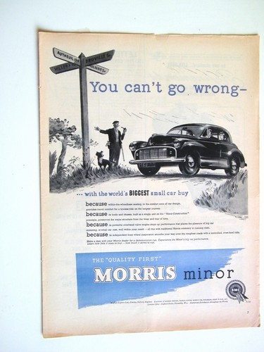 Morris minor print ads - morris,
