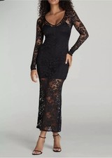 Agent Provocateur Cindee Maxi Dress Black UK 8/XS