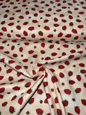 1 M Strawberry Print 100%