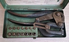 Vintage Whitney Metal Tool Co. Sheet Metal Punch Set No.5 Jr. 3/32" - 9/32"