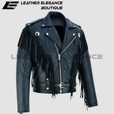 Men’s Black Genuine Cowhide