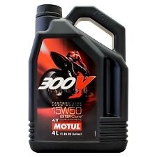 Motul 300V 4T Factory Line 15w-50 15w50 Racing Motorcycle Engine Oil 4 Litres 4L