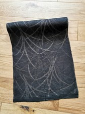 4.60m Vintage Full Bolt / Roll Japanese Black Cotton Ro Obi Kimono Fabric