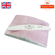 Nail File Manicure Pedicure salon supply 100/180 high quality bulk 100pcs 🔥SALE