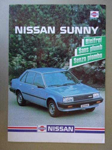 Nissan sunny range orig - sunny, 1985