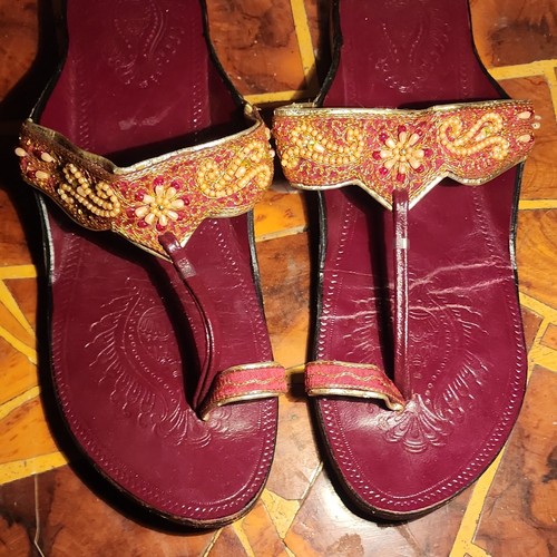 Beaded embroidered leather - beaded,