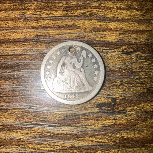 1842 seated liberty dime - seated,