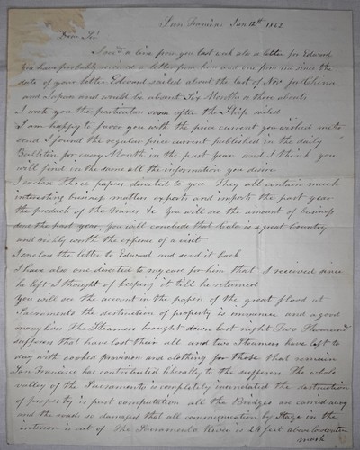 1862 california letter thomas - california,