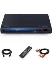 Full HD 1080P Upscaling DVD Player for TV HDMI Multi-Region USB Remote AV Cable