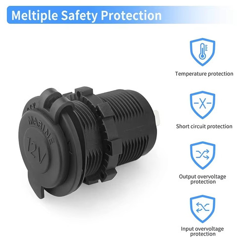 Waterproof 12v car cigarette - 12v,