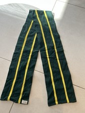Vintage Green & Yellow Striped School Uni College Scarf Cambridge Buttress & Co
