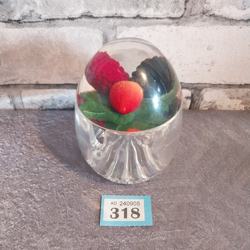 Vintage lucite jam container - lucite,