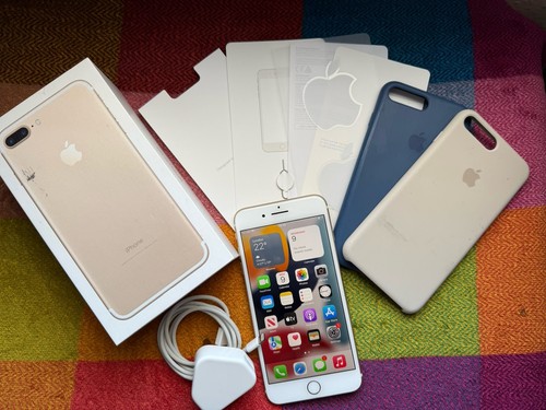 Apple iphone plus 128gb - 7, gold