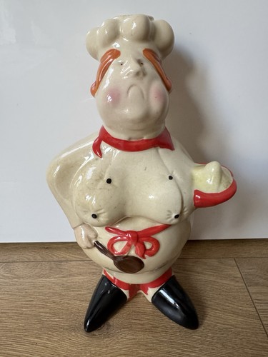 Vintage 1950s ceramic chef - vintage,