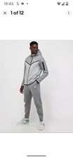 Nike Men's Tech Fleece Tracksuit Particle Grey, Size XS