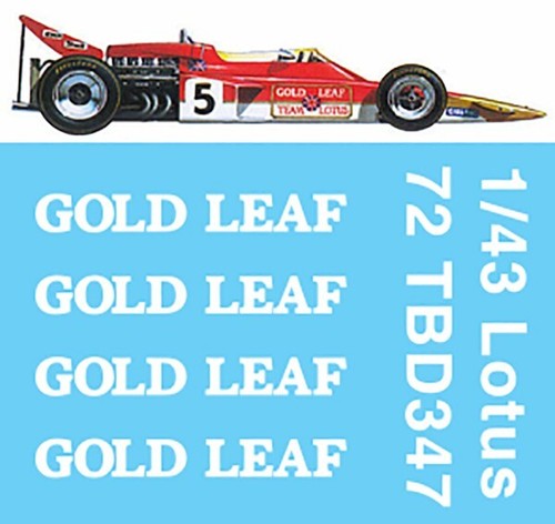 Decals for lotus - 1/43, f1