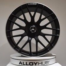 GENUINE MERCEDES-BENZ C63 W205 AMG 19" INCH SATIN BLACK ALLOY WHEELS X4