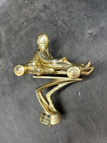 Vintage kart racing trophy - go,