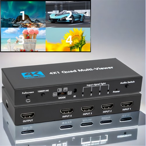 Hdmi multiviewer 4x1 - 4x1, quad