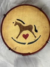 Vintage Wooden Drum Coin Bank