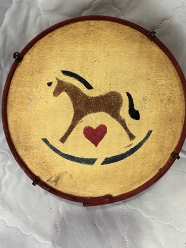 Vintage wooden drum coin bank - wooden,