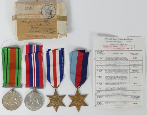 Ww2 medal group set - ww2,