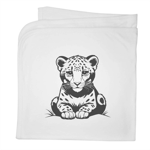 Snow leopard baby - baby, blanket