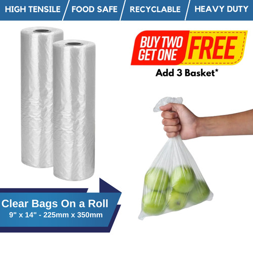 500 clear polythene bags on - polythene,