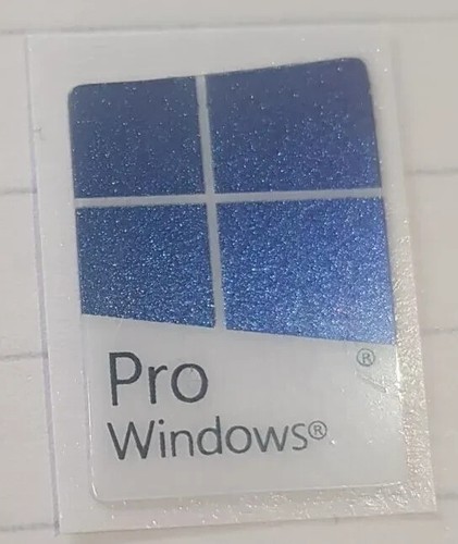 Pro windows sticker blue - pro, 11