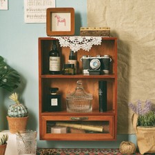 Desktop/Hanging Wood Cabinet