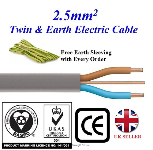 5mm electrical cable twin - cable,
