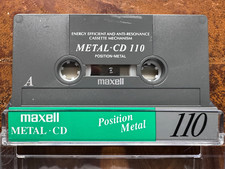 Maxell Metal CD 110 Metal Position Audio IEC Type IV Cassette.