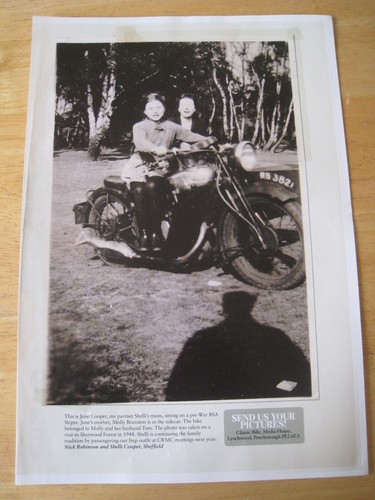 June cooper bsa sloper pre - cooper, pre-war