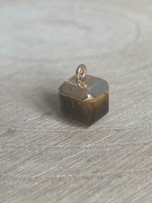 Natural Gemstone Pendant Gold Plated Lapis Lazuli Tiger’s Eye Jade Amethyst